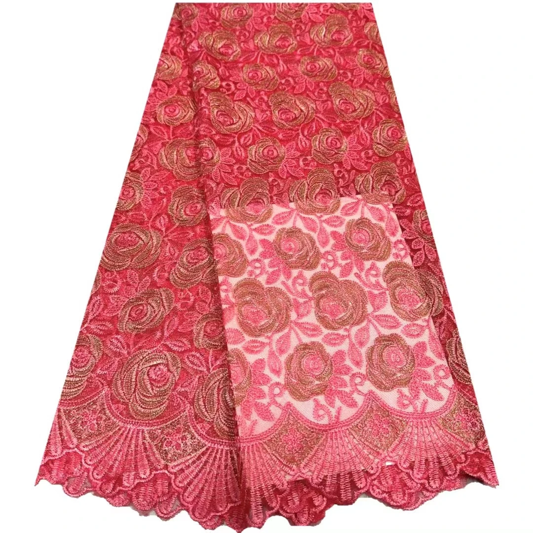 

African Lace Fabric Free Shipping Sewing Dress Prom Pattern By The Yard Mesh Fashion Embroidery Supplies French Costura Clothing