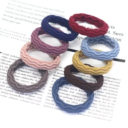 20PCS High Elasticity Fashion Hair Ties with Jacquard Pattern Headbands - 20PCS (Colorful waves)