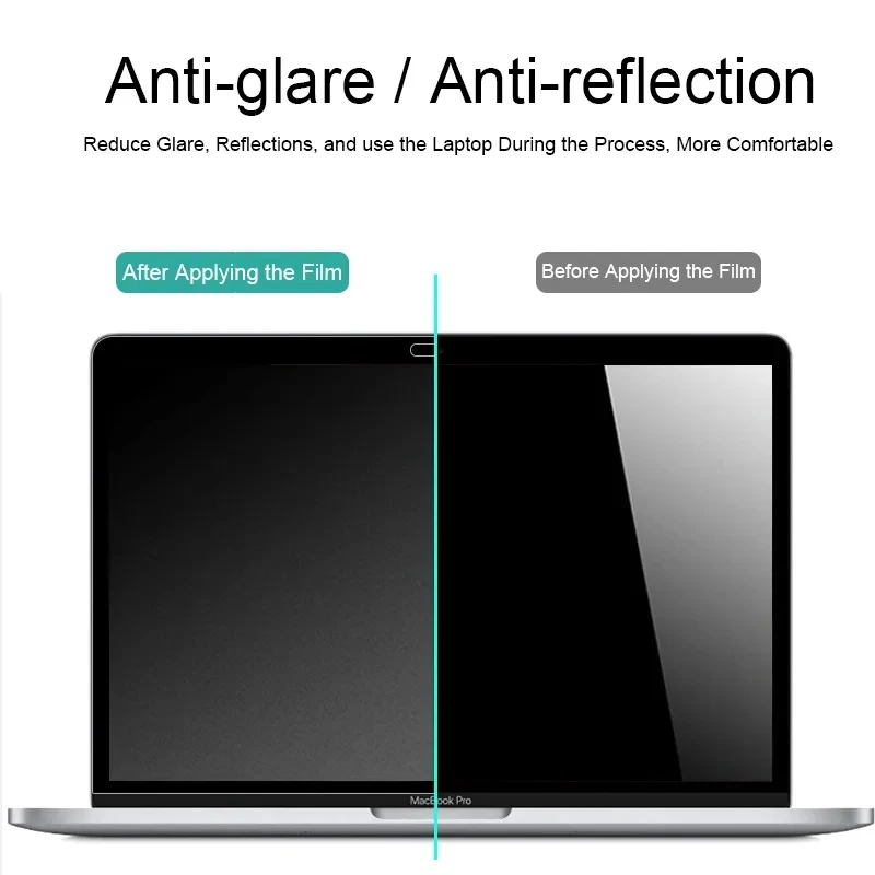 Anti-blue Light Screen Protector For Macbook Air 15 M2 2023 Pro 14 16 M1 11 12 13 15 Inch Matte PET Anti-Glare Film Guard