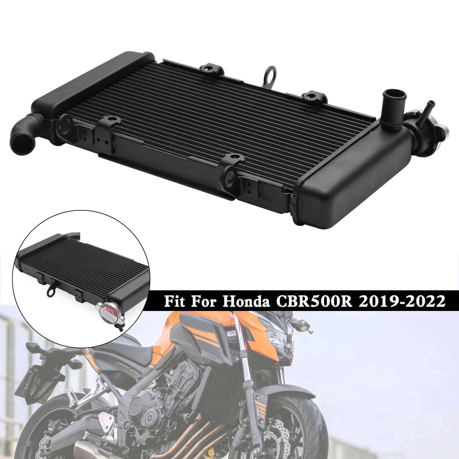 

Artudatech алюминиевый радиатор охлаждающий кулер для Honda CBR500R CBR 500 R 2019-2022