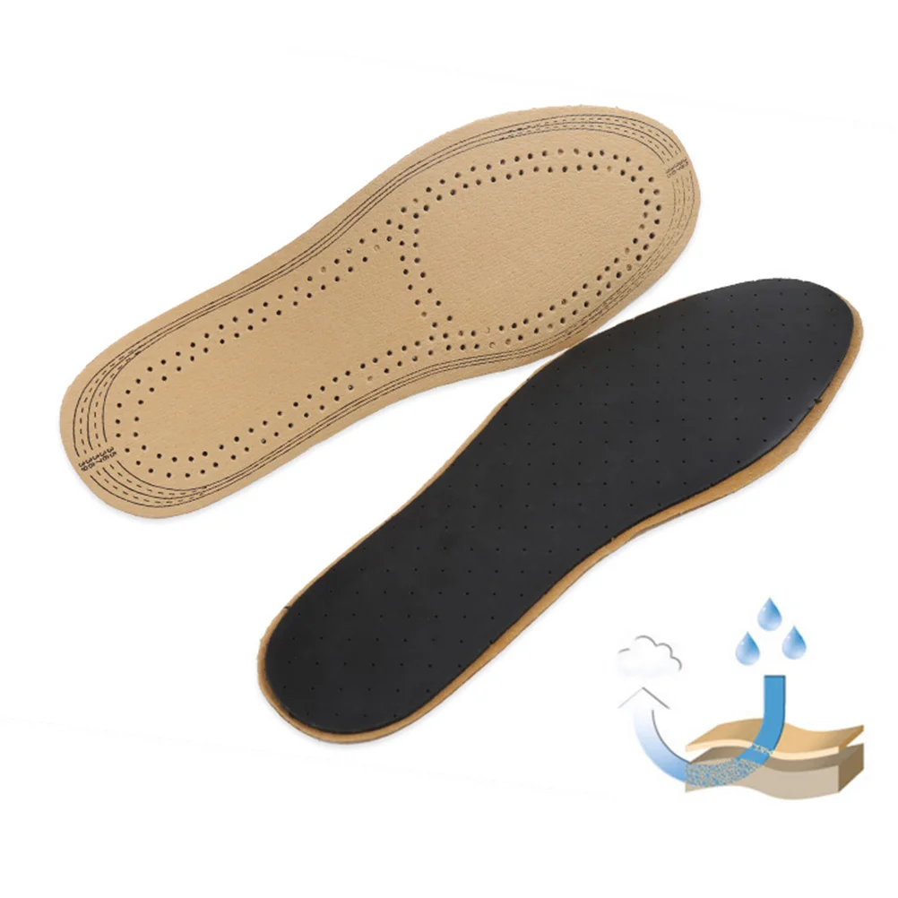 

Ultra Thin Insoles Shoes Soft Absorption Breathable Pigskin Pad Women's