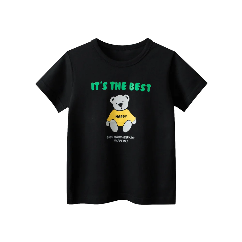 

1-9T Toddler Kid Tshirt Baby Boy Girl Clothes Summer Infant Loose T Shirt Short Sleeve Basic Tee Top Childrens Outfit