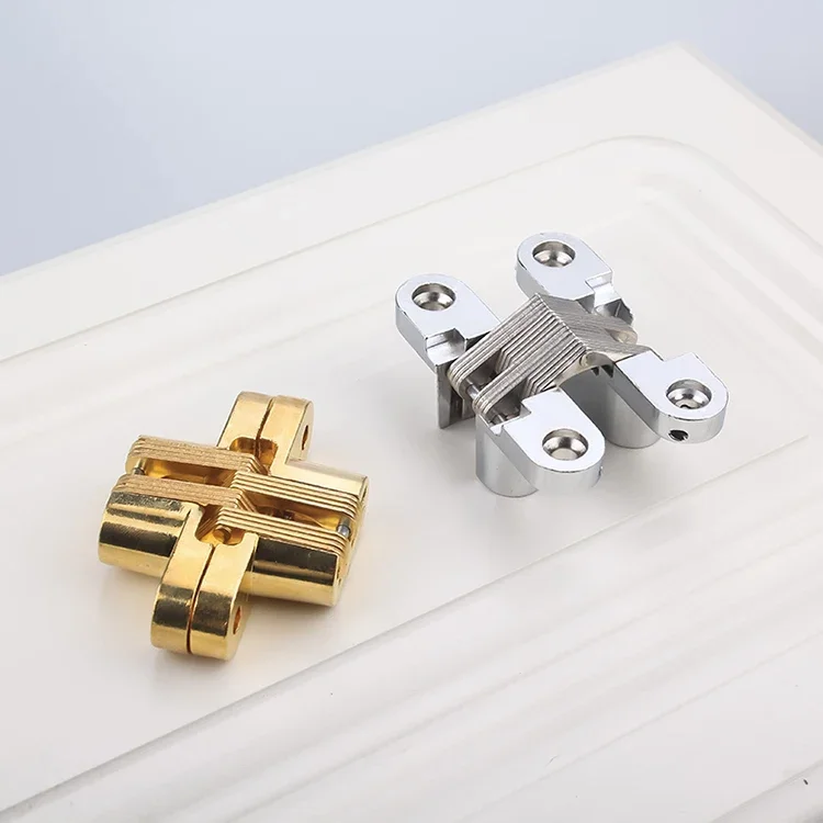 1PCS Hidden Hinges 8x42MM Cross Table Hidden Multi-specification Folding Hinge Folding Door Hinge