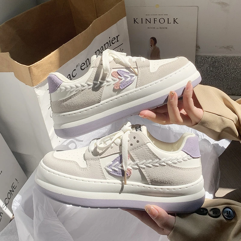 Shoes Woman 2024 Trend Sale Breathable Women's Vulcanize Shoes Summer Women Platform Sneakers Up Ladies Casual Shoes