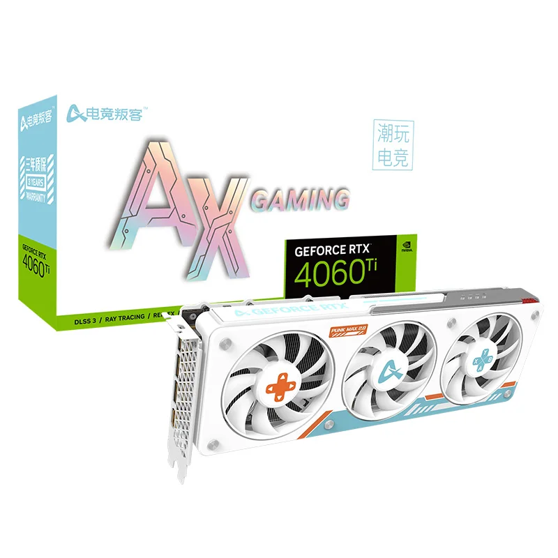 AX-Power By INNO3D GEFORCE RTX 4060 Ti X3W OC 8GB Gaming GPU 128Bit GDDR6 RTX4060 Ti Graphic Card Video Cards Новый Видеокарта