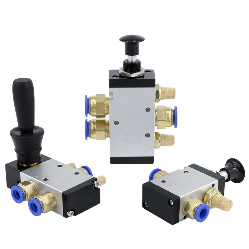 

4R210-08 1/4 "2-позиционный 5-портовый Пневматический регулирующий клапан, обратный клапан, воздушные ручные клапаны с фитингом, глушитель