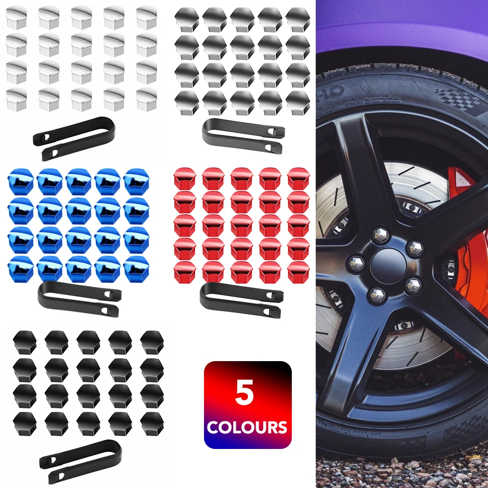 17mm Car Wheel Nut Caps Protection Covers Caps Accessories For bmw e46 e39 e90 e60 e30 f10 f11 f20 f30 g20 g30 x1 x3 x5 z4 wheel nut caps wheel nut covers bolt nut covers