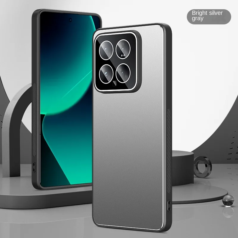 

Чехол для Xiaomi 14 Mi 13T Redmi Note 13 Pro, металлический матовый противоударный чехол для Mi 14 Pro Redmi K60 Ultra, чехол