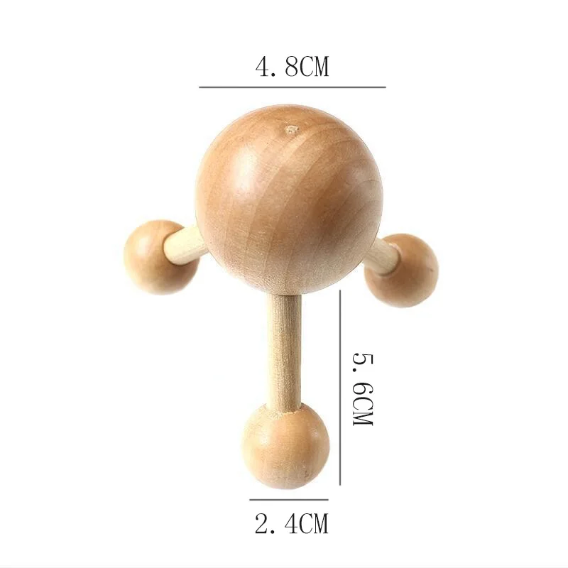 Head Neck Back Massage Roller Wooden Head Scalp Massager Hair Growth Stress Relief Health Care Relax SPA Tools neck massager massage tool scalp massager muscle massager head massager roller massager massage roller