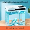 Yee Smart Fish Tank Living Room Small Home Desktop Ultra White Glass Fish Tank Filter Self-recycling New Eco Fish Tank Aquarium
