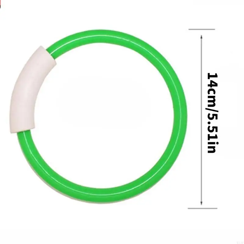 W3JF 4pcs Pool Diving Toy Colorful Dive Rings Set To Underwater Fun And Swimming Skill For Children and Adult Training