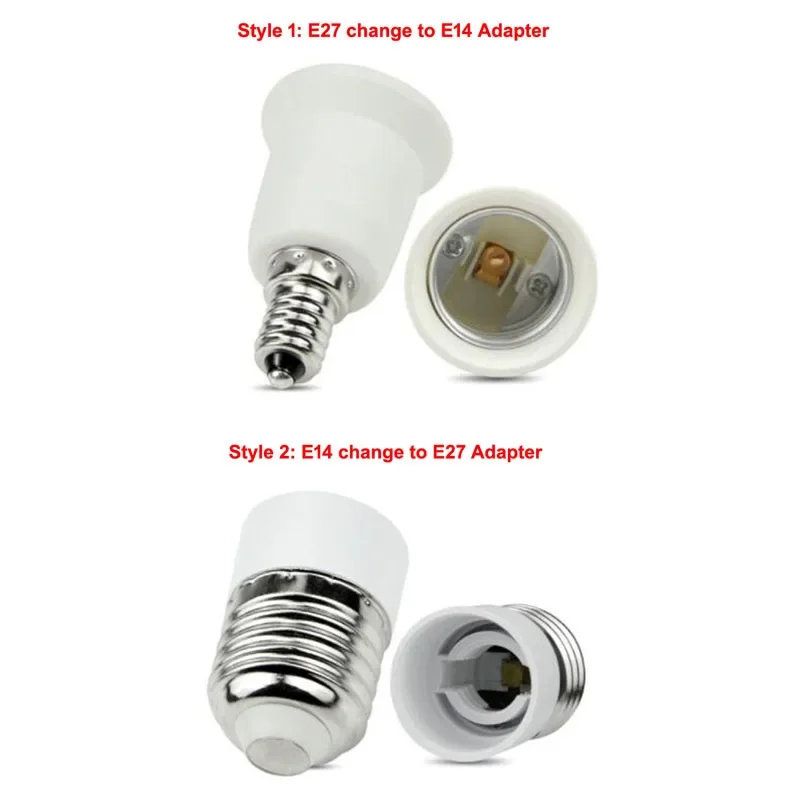 1pcs Fireproof Material E27 to E14 or E14 to E27 lamp Holder Converter Socket Conversion light Bulb Base type Adapter vinyl record adapter 7 inch old vinyl record 45 speed hole record conversion base turntable phonograph technicas