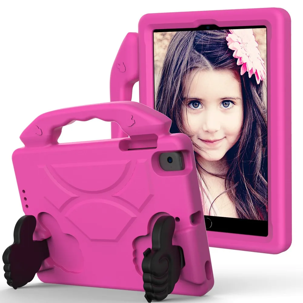 Durable Kids' Shockproof EVA Foam Tablet Case with Hand-held Stand