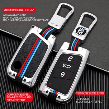 Portachiavi in lega Cover chiate/telecomando per Volkswagen Polo Golf 7 VW Magotan Passat B8 per Skoda Superb A7 accessori Auto - Portachiavi in lega per Auto portachiavi Shell Fob per Volkswagen Polo Golf 7 VW Magotan