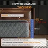 mattress, 10-inch gel memory foam king mattress for sleep and pressure relief, medium plush texture for breathability 3