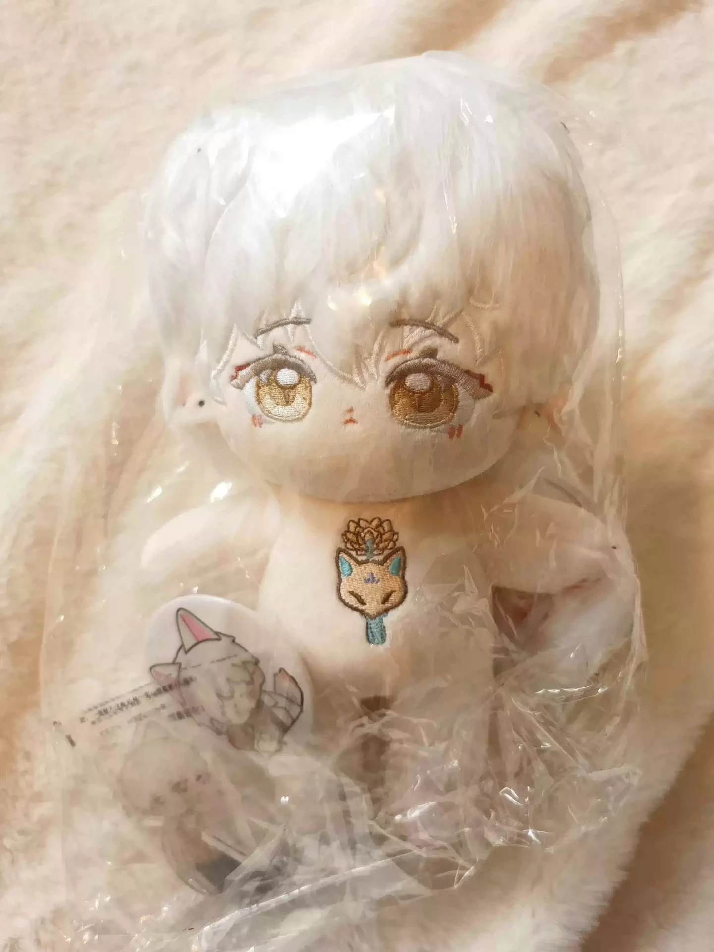 

In Stock Game Anime Light and Night Sariel Cosplay Plush Stuffed Doll Body Cotton Dress Up Change Clothes 20cm Plushie Gift