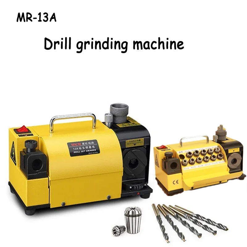 Drill Bit Sharpener 180W Portable Angle Grinder CBN/SDC Disc Grinding Machine 3-13mm Drill Bits Sharpening Tool MR-13A