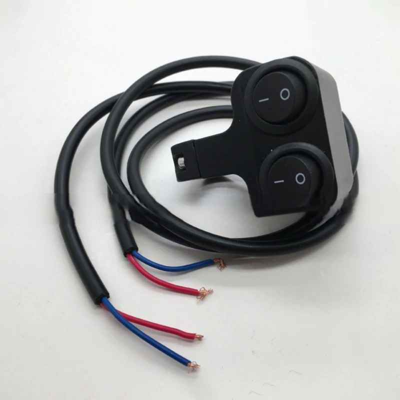 

Motorcycle Accessories Modified Switch Aluminum Alloy Headlight Black Switch LED Spotlight Explosion Light Power Switch