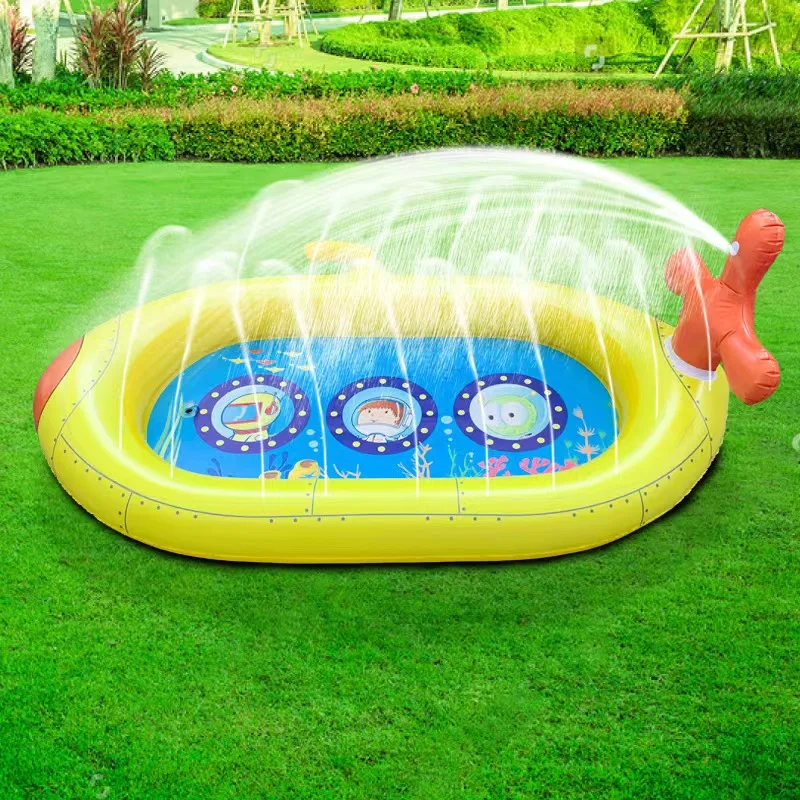 Children Play Sprinkler Pad Summer Beach Inflatable Spray Mat Outdoor Game Toy Garden Lawn Swimming Pool Mat Bathtub for Kids 5