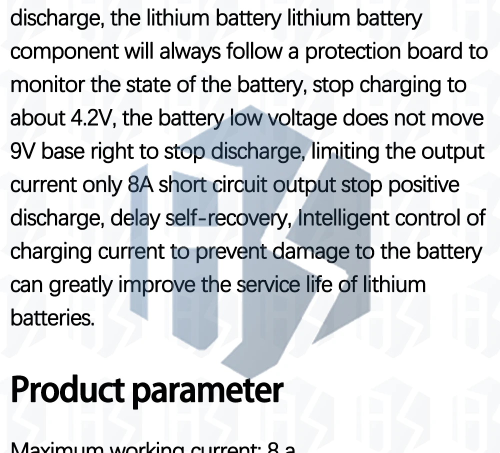 2S 7.4V 8A Li-ion 18650 Lithium Battery Charger Protection Board 8.4V Overcurrent Overcharge / Overdischarge Protection