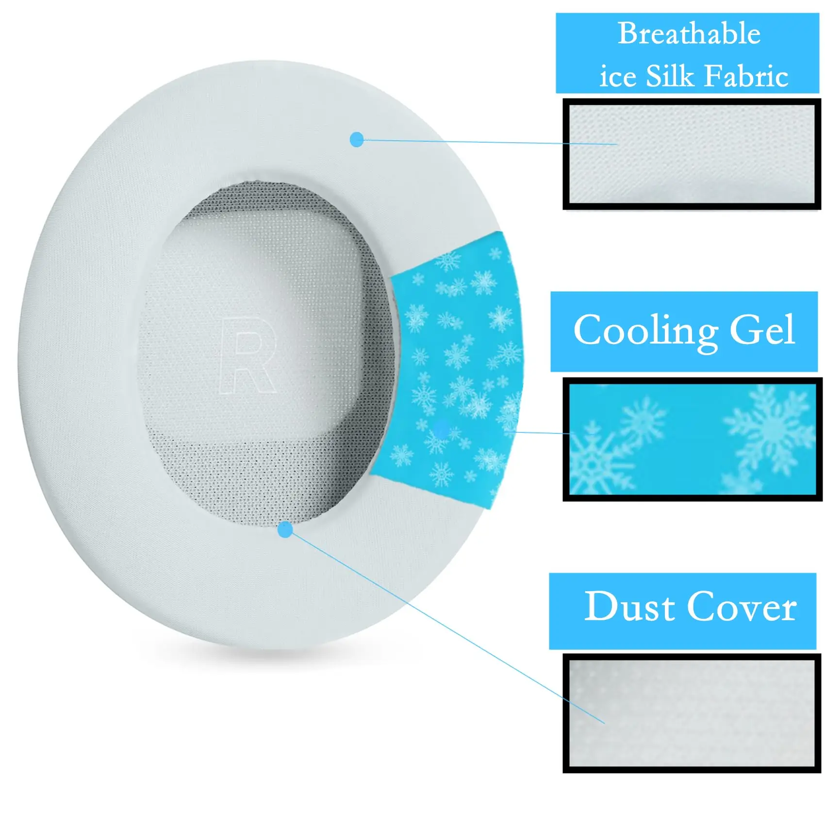 Cooling Gel Ear Pads Cushions Replacement Compatible with Bose QuietComfort(QC) Ultra Wireless Headphone