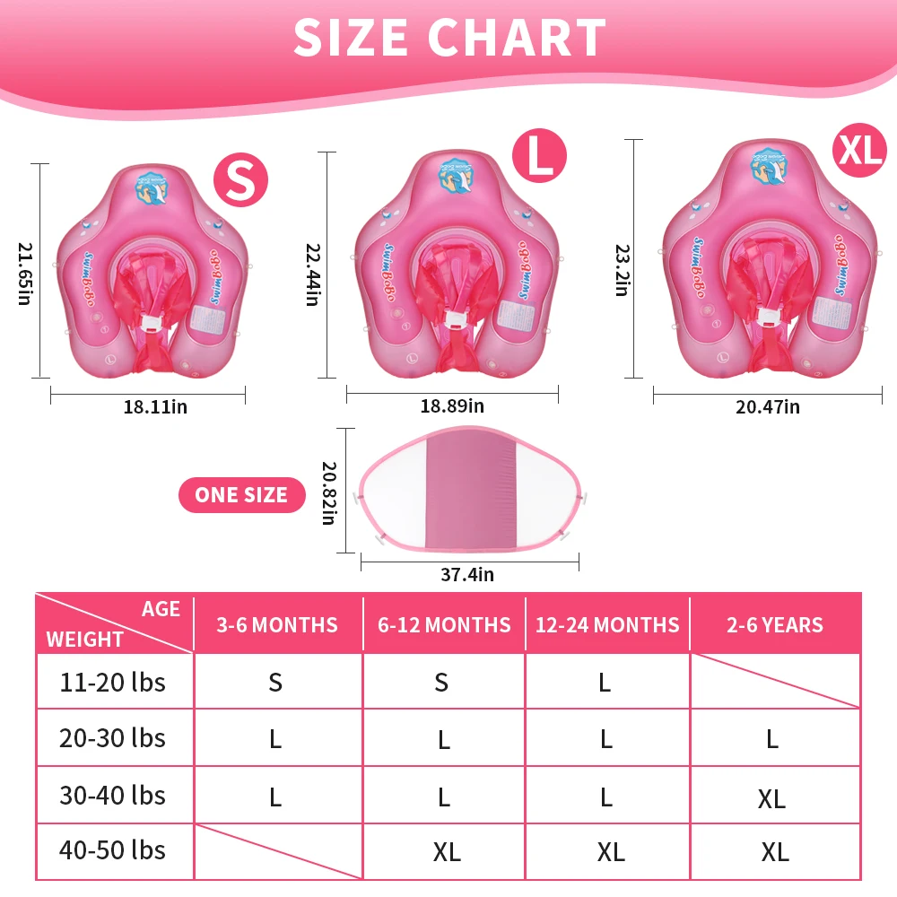 Swimbobo Baby Swimming Float With Canopy Inflatable Infant Floating Ring Kids Swim Pool Accessories Circle Bathing Summer Toys 3