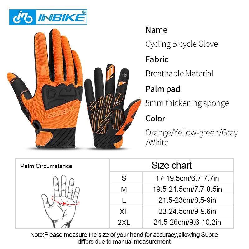INBIKE Men's Cycling Gloves Touchscreen MTB Cycling Bicycle Riding Gloves for Men Bike Sports Gloevs Motorcycle MTB Accessories 6