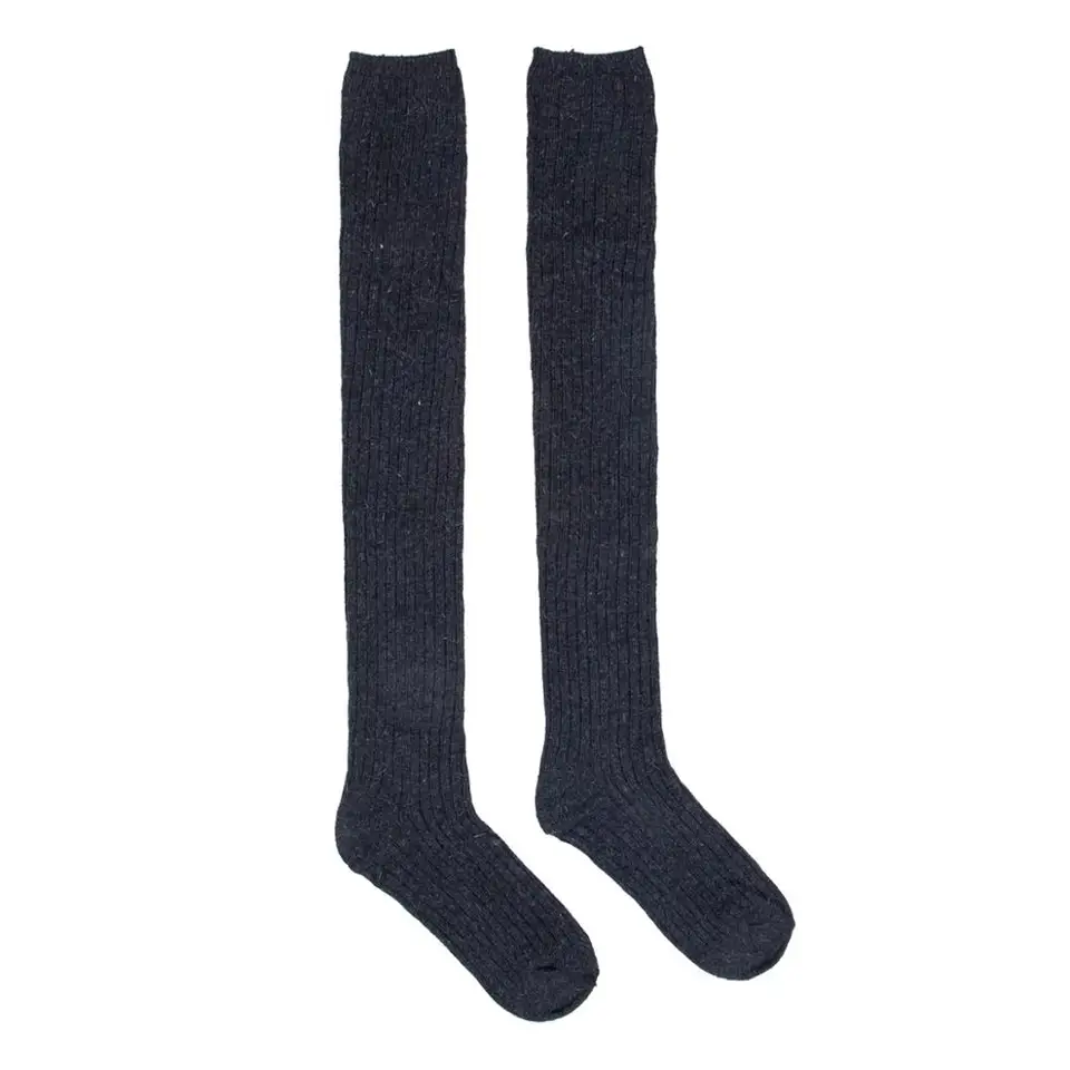 Calzini In Bambù Calze Alte Al Ginocchio In Bambù Per Donna - 2 Paia A Righe, Morbide, Traspiranti, Per Tutte Le Stagioni CALZE MORBIDE ANTIBATTERICHE