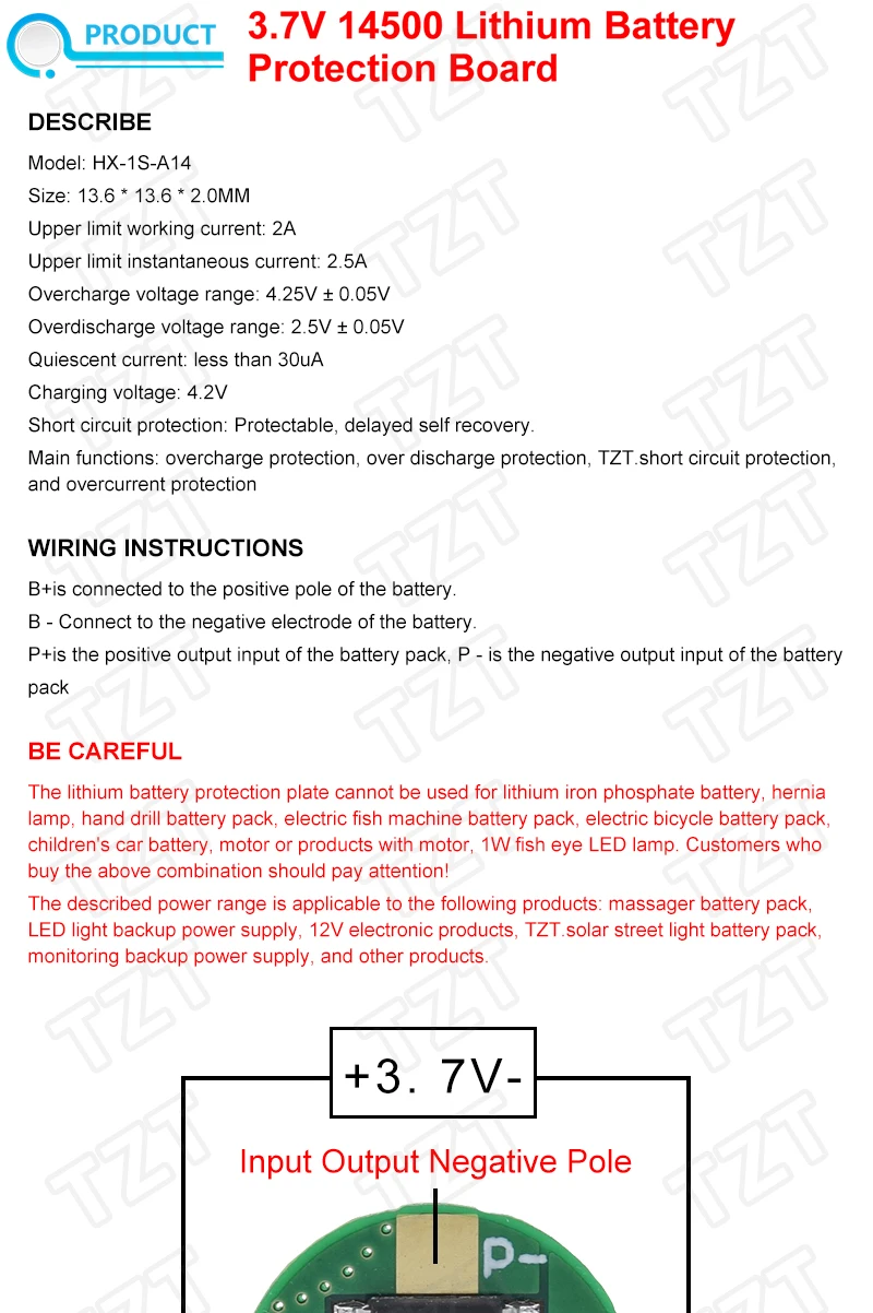 1/5/10PCS 1S 3,7 V 2,5 A 14500 Lithium Lipo Zelle Batterie Ladegerät Bord Li-Ion batterie Lade PCB BMS Schutz Modul – Detail 6