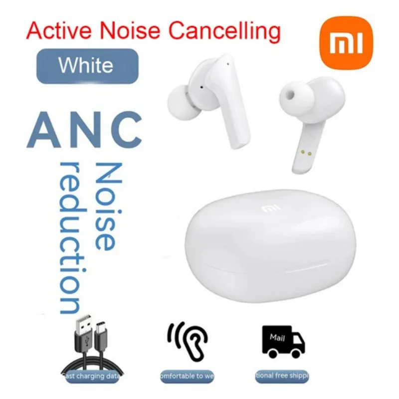 

Xiaomi ANC Bluetooth5.3 Earphones Active Wave300 TWS Noise Cancelling Wireless Headphones HiFI Stereo Sound W300 Headset Earbuds