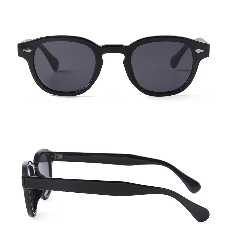 Vintage Tortoise Shell Round Sunglasses Women Men 2025 Brand