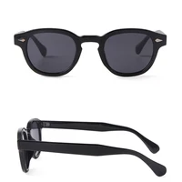 Lunettes de soleil rondes vintage effet écaille de tortue pour femmes et hommes, design de marque 2026, rétro avec rivets, verres jaunes et bleus, lunettes de soleil carrées pour femme et homme 3