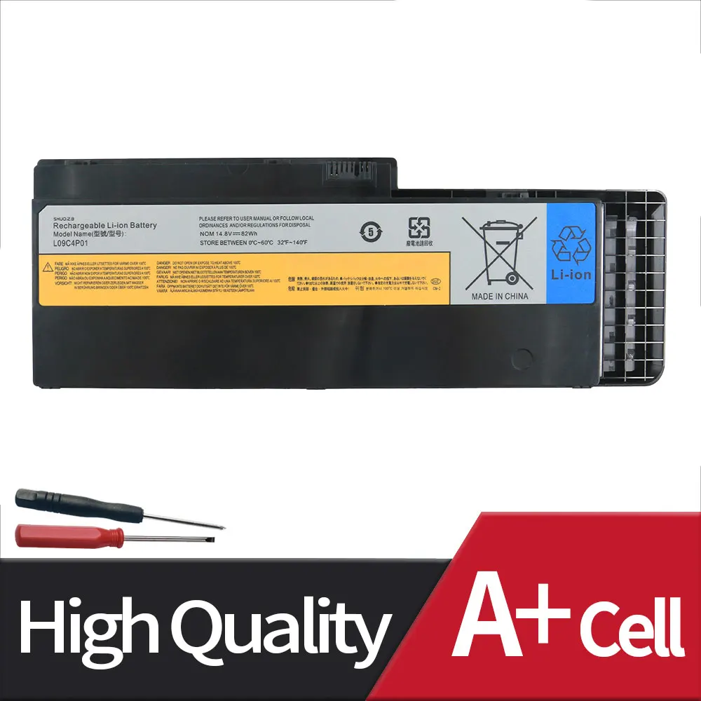 Bateria do Portátil para Lenovo Ideapad Células Série 14.8v 82wh 5500mah L09c4p01 L09n4p01 57y6265 57y6352 U350 20028 2963 U350w Novo - Imagem 6