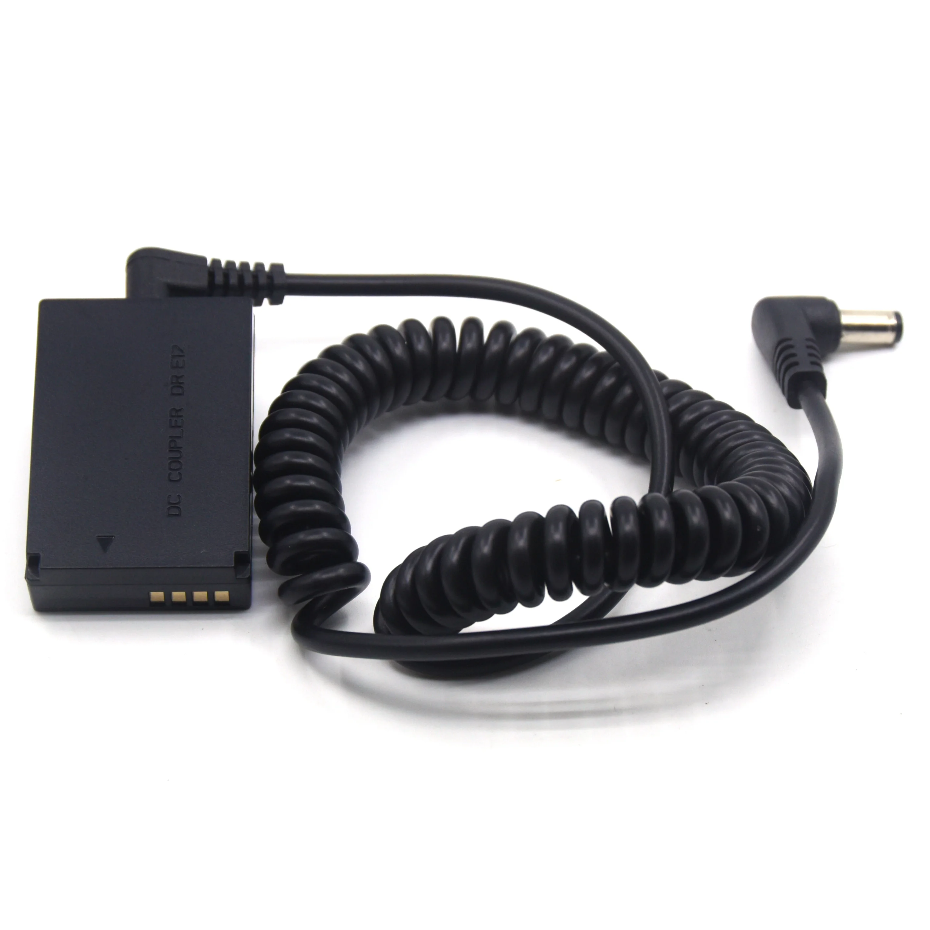 Lp E12 Batteria Fittizia Dr-E12 Accoppiatore Cc + Cavo A Molla Spina Maschio 3.0X1.1Mm Per Fotocamera Canon Eos-M Eos-M2 Eos M50 M10 M100 Eos-M100