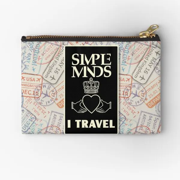 

I Travel Zipper Pouches Storage Panties Coin Women Wallet Packaging Socks Underwear Pocket Key Pure Small Men Money Bag