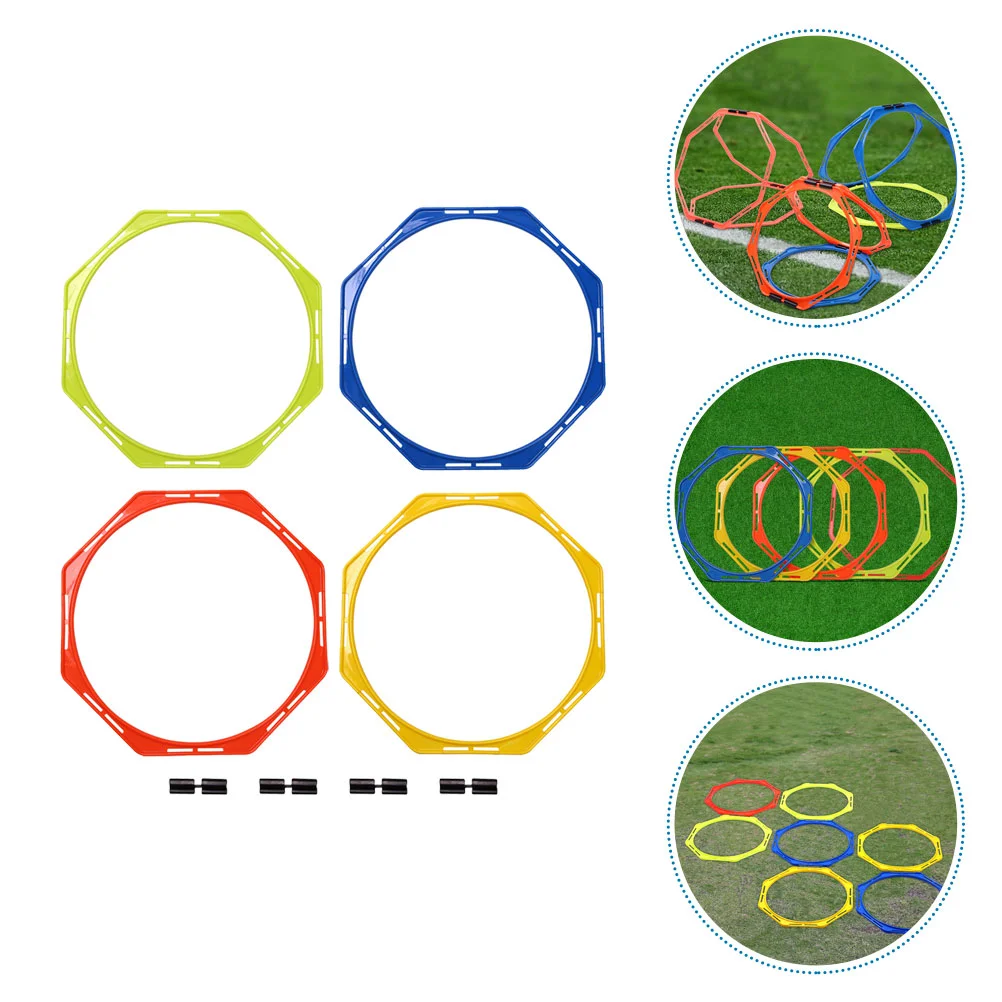 

4 Pcs Major Football Training Circle Basketball Agility Rings Pp Players Supply