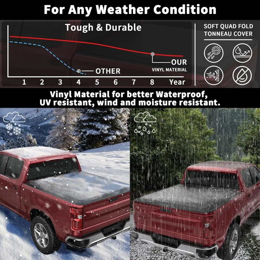 Soft Quad Truck Bed Tonneau Cover 5