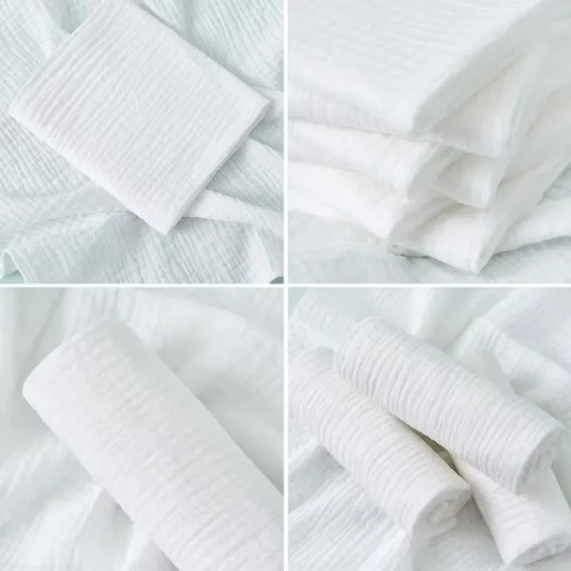 Soft Baby Nappies 100% Cotton Double Layer Washable Gauze Cloth Diapers for Newborns/Babies Ultra Thin Breathable Reusable - 4