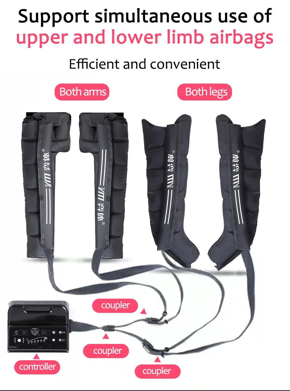 6-Chamber Exercise Recovery Boots Foot Air Wave Pressure Massage Leg Lymphatic Drainage Relaxation and Recovery Ion Therapy 12 6-Chamber Exercise Recovery Boots Foot Air Wave Pressure Massage Leg Lymphatic Drainage Relaxation and Recovery Ion Therapy 6