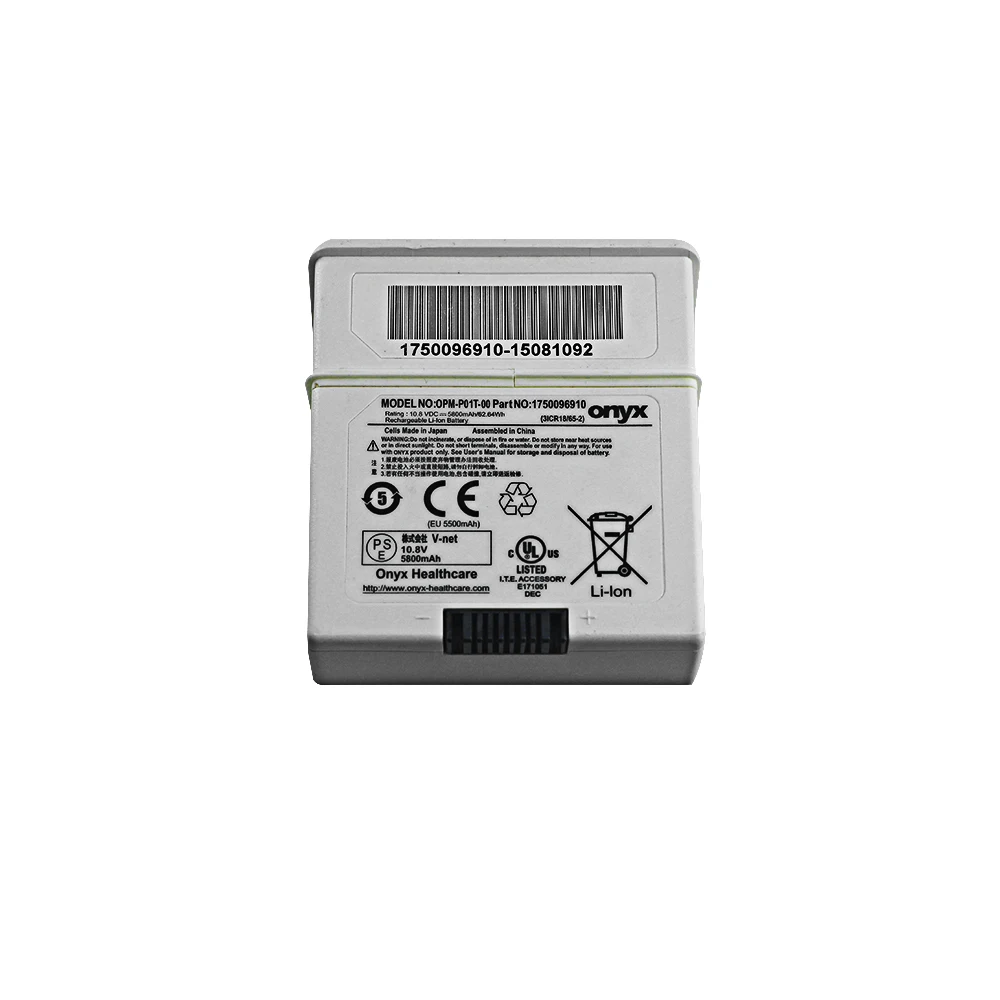 

OPM-P01T-00 Onyx Healthcare 1750096910 10.8V Li-Ion Battery
