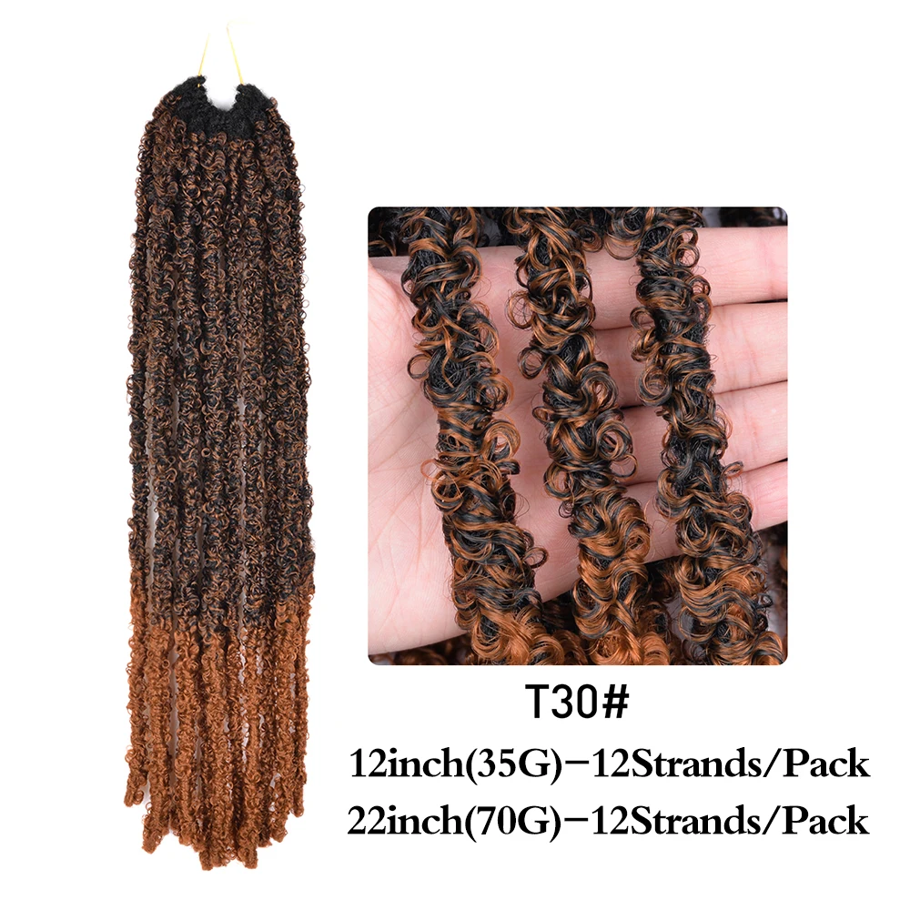 Butterfly Locs Crochet Hair Extensions Locks Braid Synthetic Hair 17
