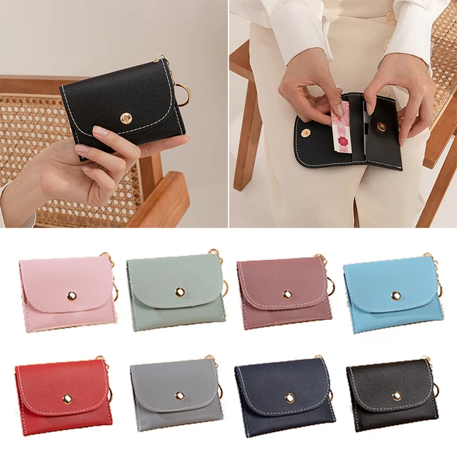 FUDEAM-monedero cilíndrico de PU sólido para mujer, monedero con  cremallera, patrón de molino de viento Retro, bolso de lápiz labial,  llavero colgante femenino, Billeteras - AliExpress