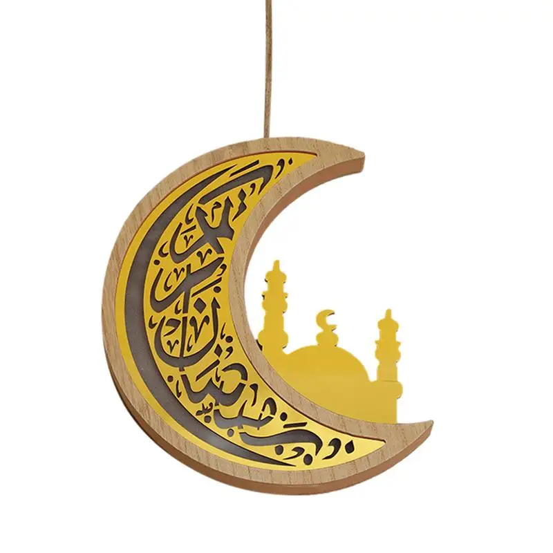 

Праздничное украшение Eid, светильники в виде Луны, звезды, ярких фонарей, подвесное украшение для дома