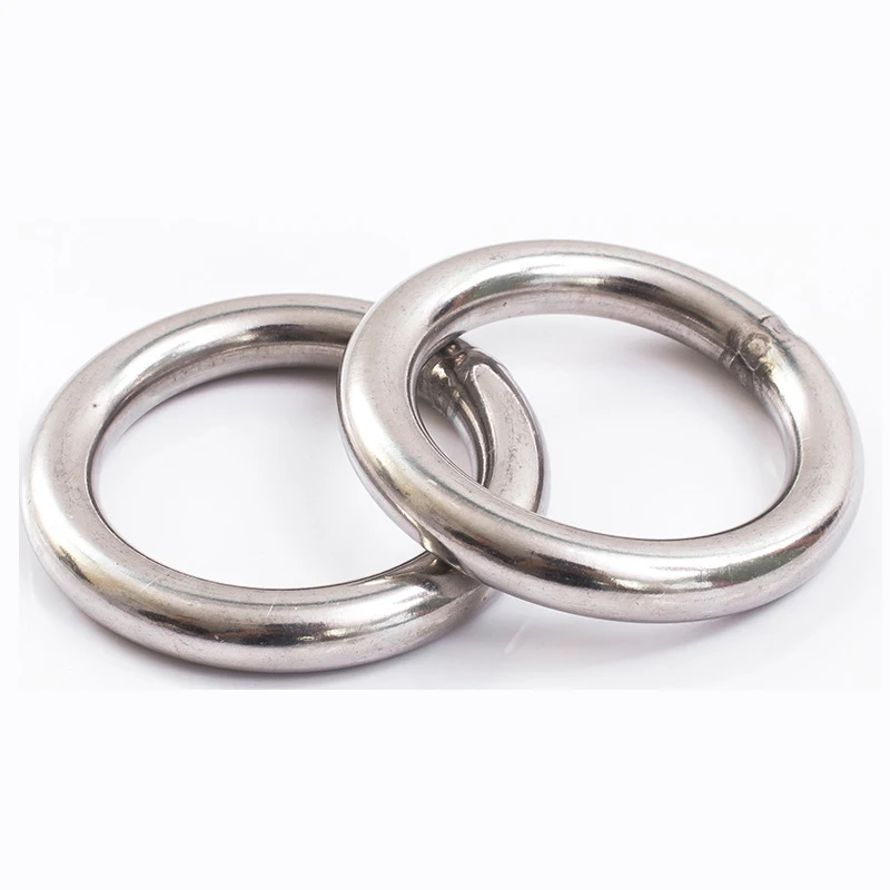 Сварные круглые уплотнительные кольца OD 20-100 мм, толщиной 3, 4, 5, 6, 8, 10 мм, твердое кольцо для йоги, подвесное кольцо из нержавеющей стали A2 304