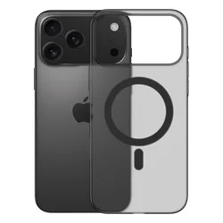 Luxury Matte Ultra - Thin Clear Wireless Charging Case - Premium Hard PC Cover - ForiPhone 11 Pro Max (Black)