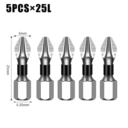K5 Non-slip High Hardness Bit S2 Strong Magnetic 5A Black Non-slip Cross Head Electric Drill Electric Screwdriver Bit - Image 17