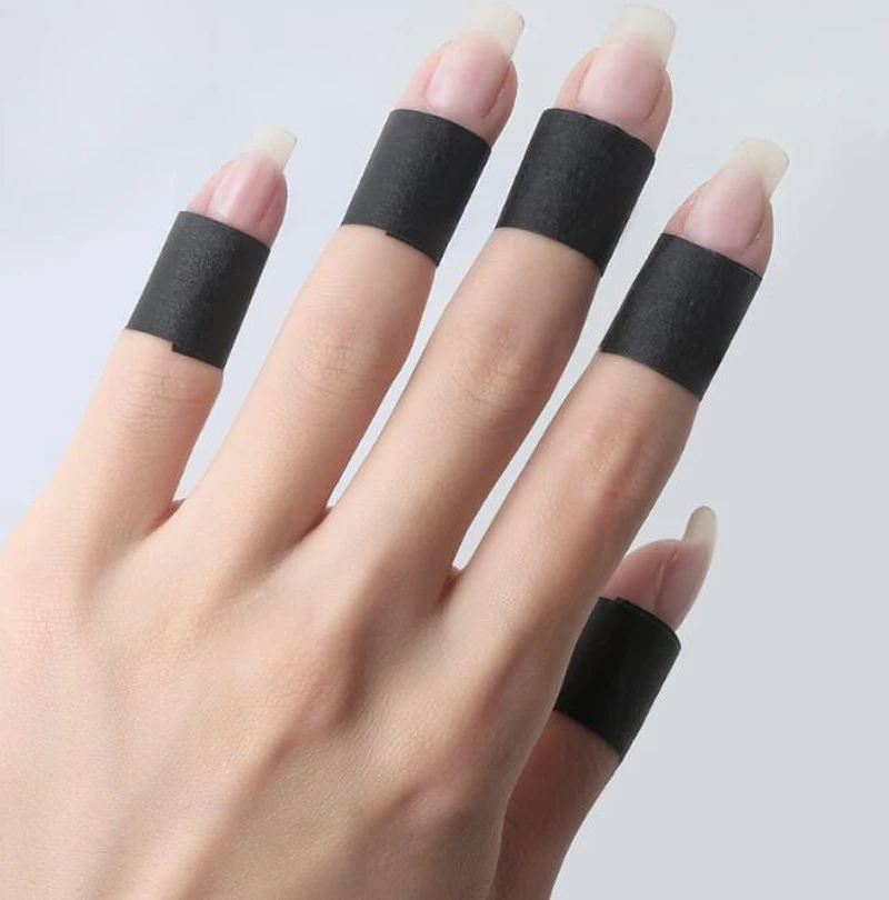 Nail Art Black Adhesive Tape Protecting No Black Fingers Nail Tools Non Transparent Lighting Tape No Glue Painting Tools