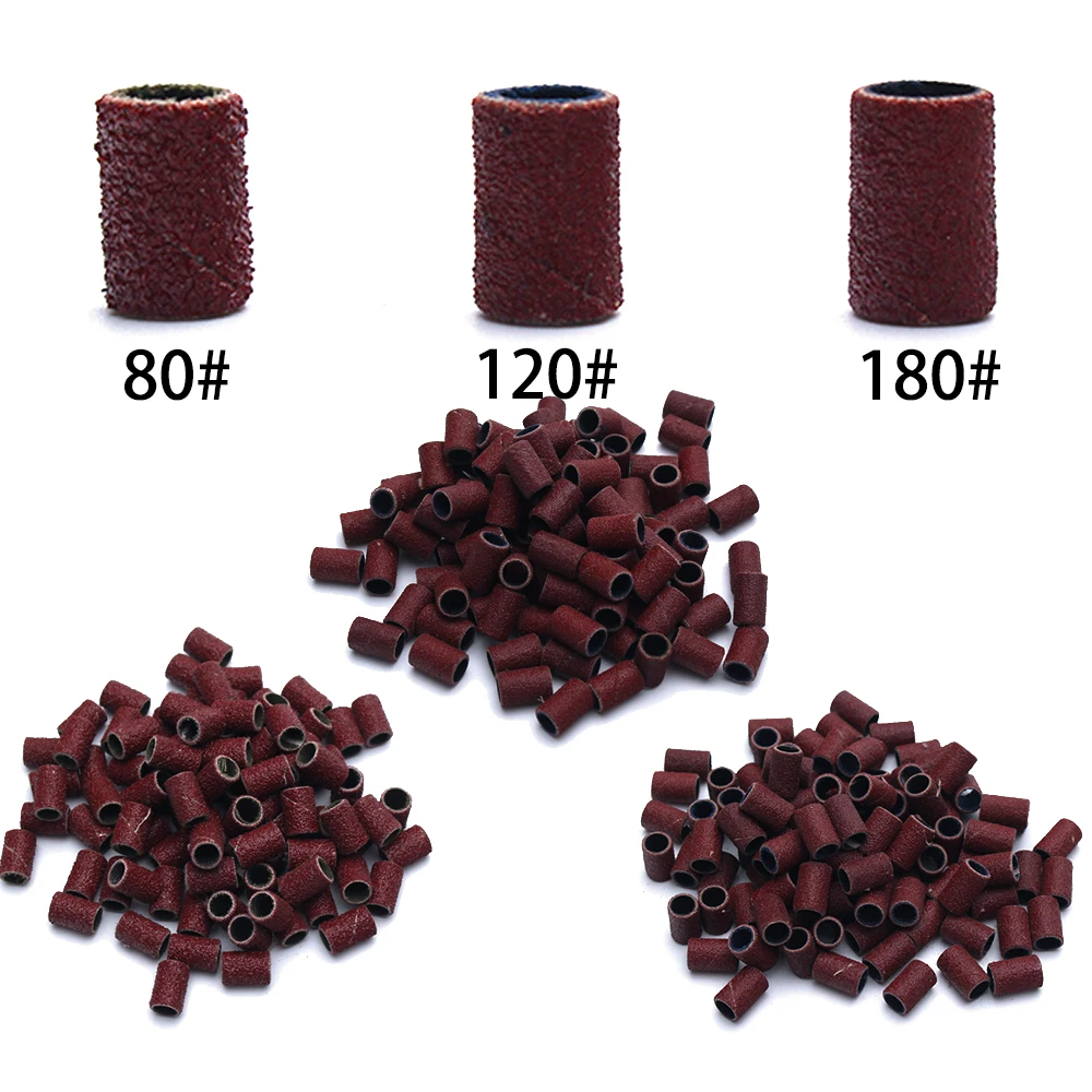80# 120# 180# Nail Sanding Bands Electric Nail Machine Drill Bits UV Gel Acrylic Polish Remover For Nails Accessory Tool nail drill bit nail drill bits nail sanding strip nail sanding bands nail art tools nail manicure tools nail manicure accessories