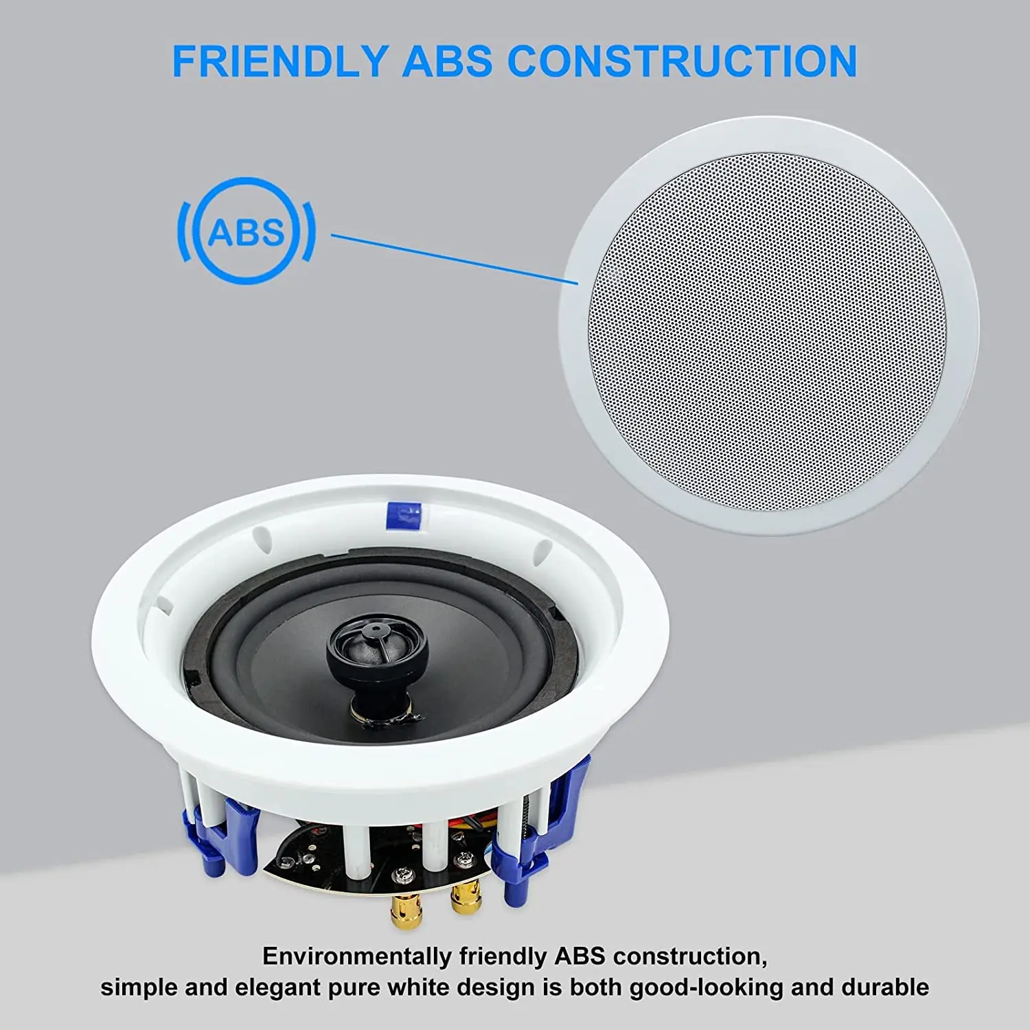 Herdio - Altavoces de techo Bluetooth de 6.5 pulgadas, 320 W, montaje