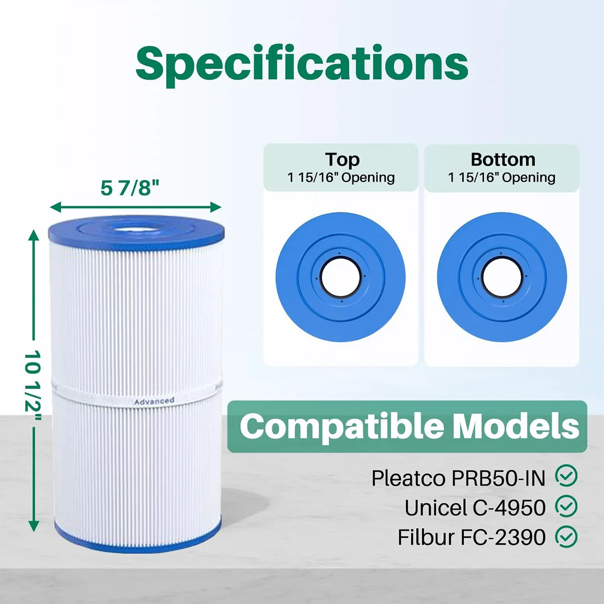パタママさん専用 spa filter for C-6430 Watkins 31489, Pleatco PWK30, Filbur